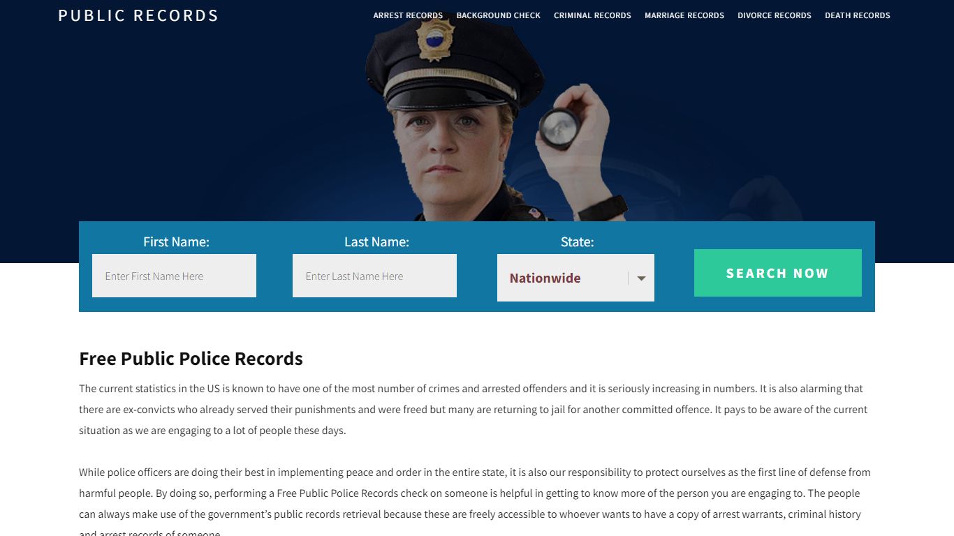 Free Public Police Records